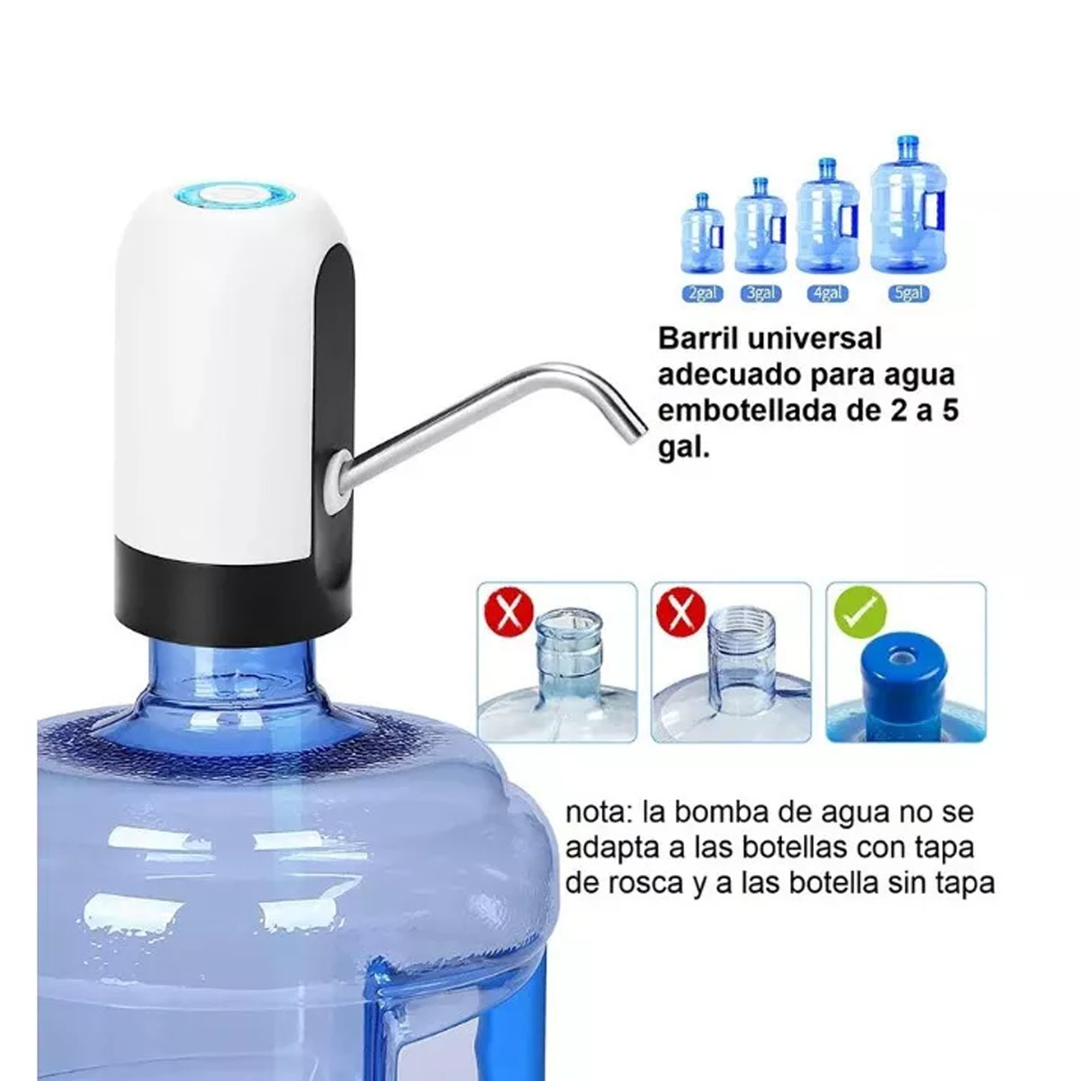 Dispensador Eléctrico De Agua Garrafón